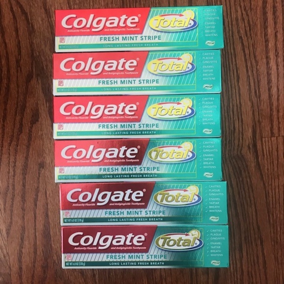 Colgate Other - LOT OR 6 COLGATE TOTAL FRESH MINT GEL TOOTHPAST